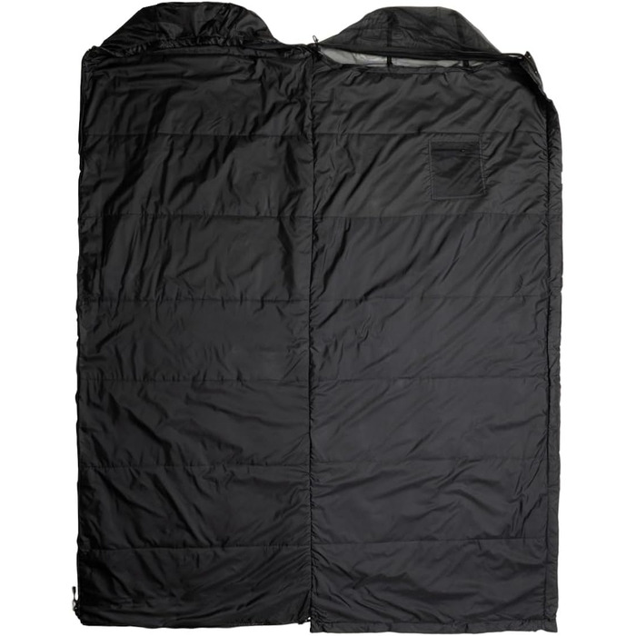 Сумка-спальник Snugpak Jungle Bag WGTE з вбудованою москітною сіткою - легкий, гігієнічний спальний мішок та універсальний ковдра для кемпінгу та експедицій у тропічних умовах (чорний, ліва блискавка)