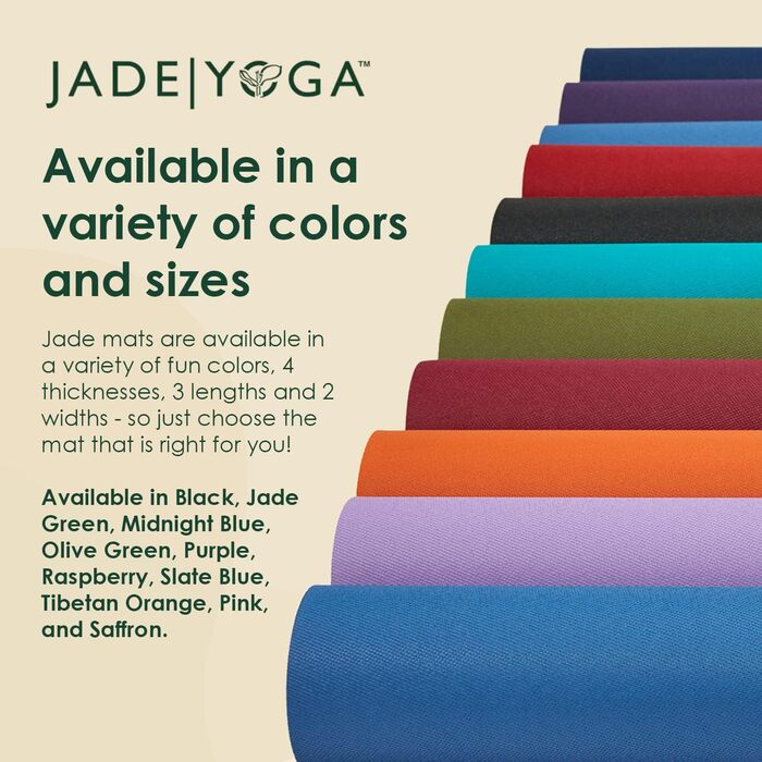 Килимок для йоги Jade Yoga Harmony з антиковзким покриттям