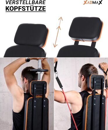 Регульована складана лава для гантелей, посилена тренажерна лава для дому, витримує до 360 кг, багатофункціональна атлетична лава для силових тренувань