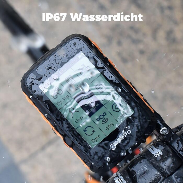 Велокомп'ютер COOSPO BC200 з GPS, Bluetooth 5.0, ANT+, бездротовий, з LCD-екраном 2.4'', автоматичним підсвічуванням, водонепроникний IP67, велоспідометр і одометр для велосипеда