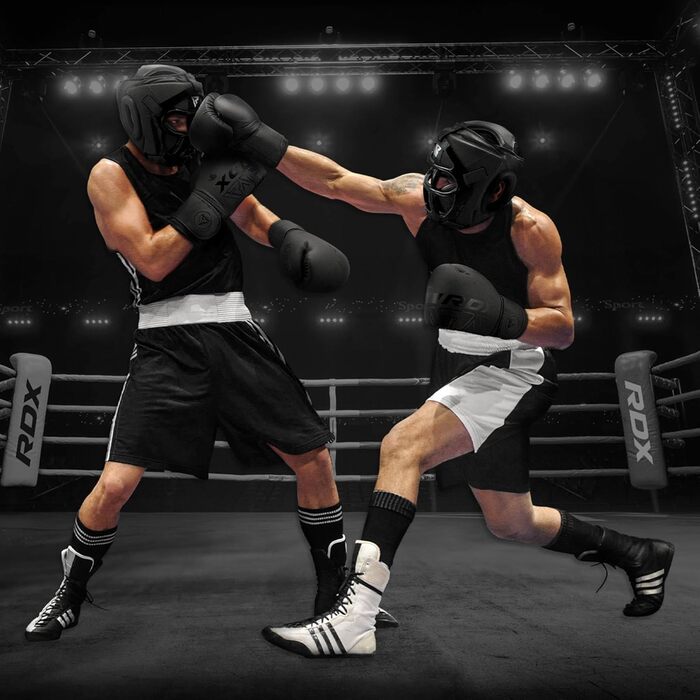 Захисний шолом RDX для MMA, кікбоксингу, спарингів, червоний, розмір L