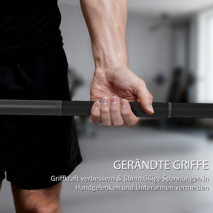 Штанга для тренажерів, 180 см, олімпійська штанга, сталева, вантажопідйомність 200 кг, чорна