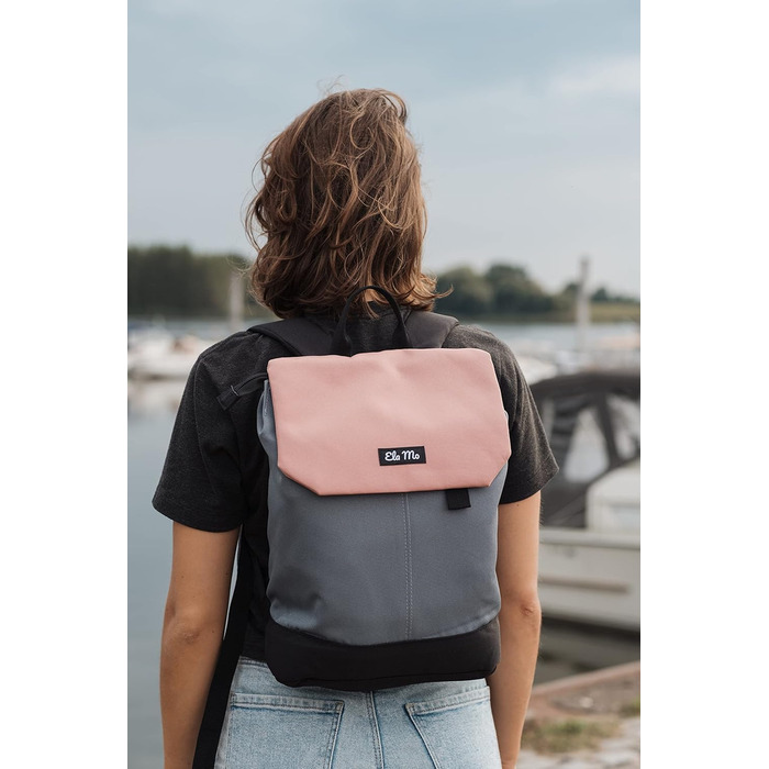 Жіночий рюкзак Ela Mo Salmon для ноутбука, міський антивандальний daypack для школи, університету, бізнесу