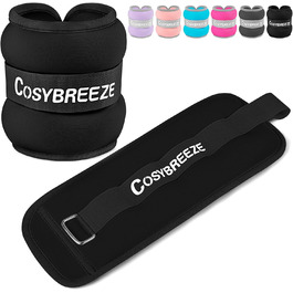 Cosybreeze обважнювачі для ніг і рук, манжети для щиколоток і зап'ясть, фітнес-ваги 1-10 кг, 1 пара для тренувань, бігу, занять спортом