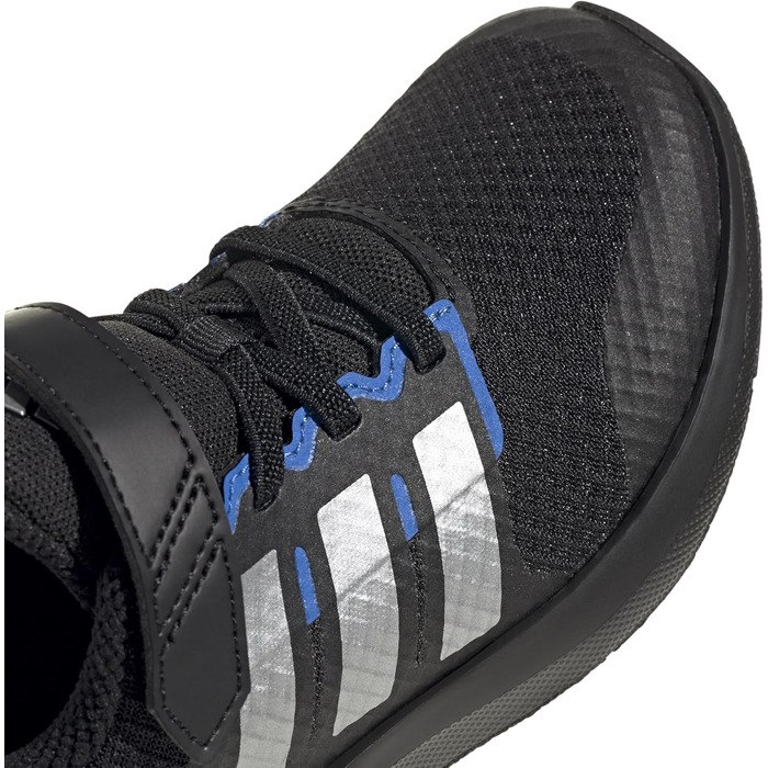 Дитячі кросівки adidas Fortarun 2.0 - чорний, сріблястий, royal blue (28.5 EU)