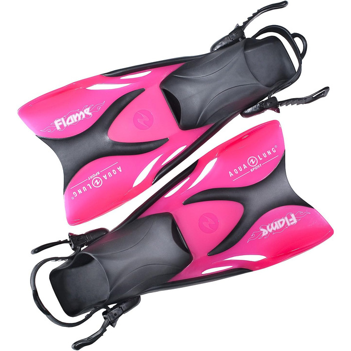Дитячі ласти для плавання та снорклінгу Aqua Lung Sport Flame Junior, розмір 27-32, рожеві прозорі