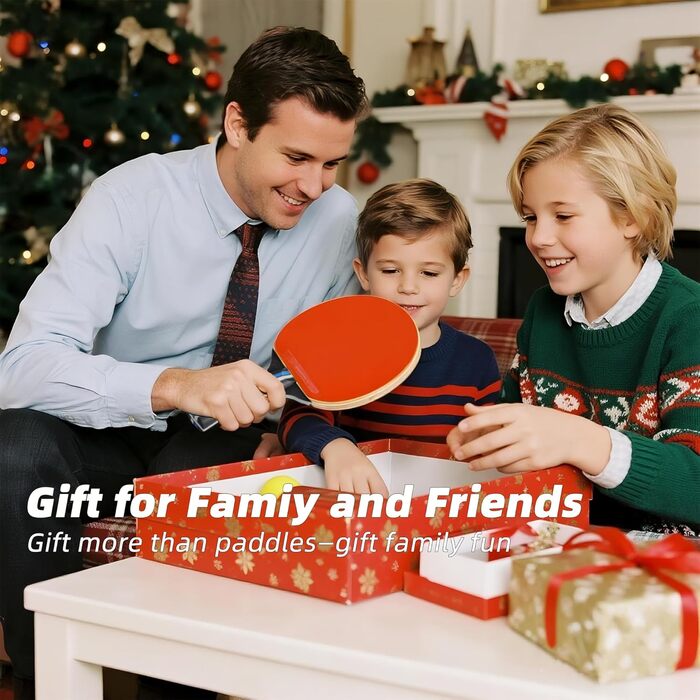 Набір для гри в настільний теніс: 2 ракетки та 3 м'ячі (BLUE)