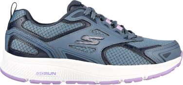 Кросівки жіночі Skechers Go Run Consistent сині шкіряні з фіолетовою окантовкою 36.5 EU