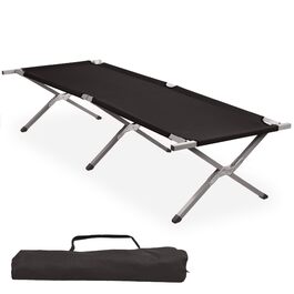Ліжко похідне CampFeuer (до 180 кг) 190x74.5x45.5 см: шезлонг, лежак для кемпінгу, саду, пляжу, риболовлі з сумкою