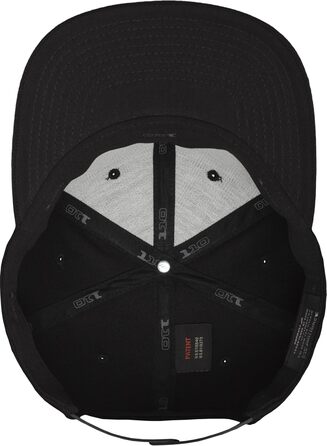 Кепка-снэпбек Flexfit для дорослих, регульована, чорна, універсальний розмір