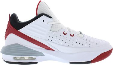 Кросівки Nike Jordan Max Aura 5 для баскетболу (46 EU, Білий Shell, Чорний Core, Червоний Varsity, Білий Ghost)