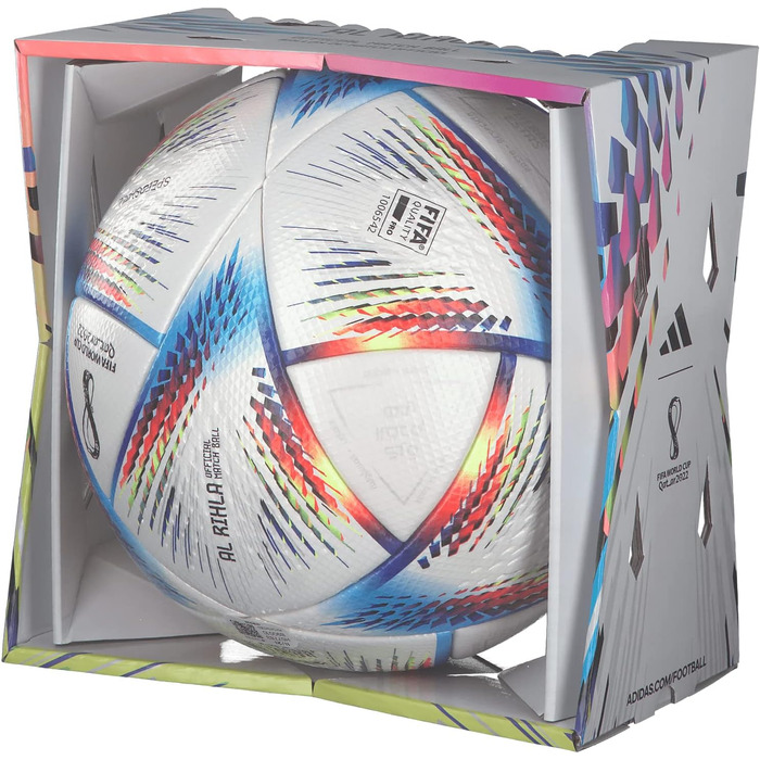 Футбольний м'яч Adidas RIHLA PRO H57783, унісекс, білий, для рекреаційної гри