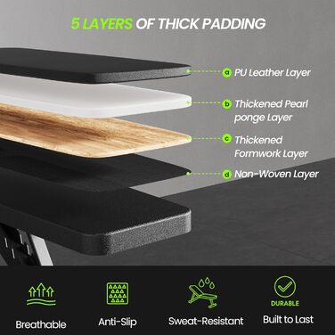 Регульована лава для тренажерів вдома, складана лава для фітнесу, тренування з гантелями, 272 кг нахил, лава з еластичними стрічками для силових тренувань