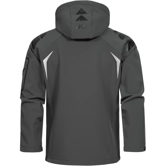 Чоловіча куртка Softshell Geographical Norway Tangata — функціональна outdoor куртка для активного відпочинку, темно-сіра, розмір S