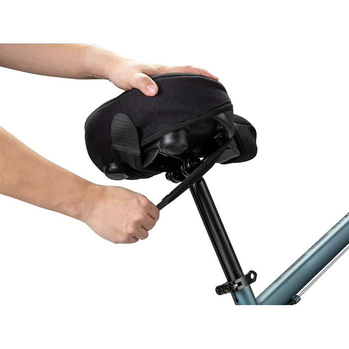 Велосипедне сидіння Schwinn Komfort з м'якою піною Memory Foam та двома ремінцями, чорного кольору