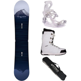 Жіночий сноуборд-комплект Airtracks Day & Night Rocker 144 см з кріпленнями Fastec Master W, черевиками Star W 39 та сумкою