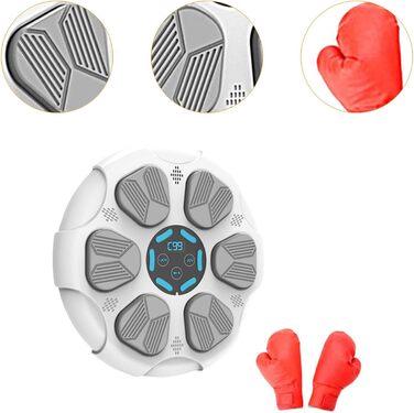 Електронна музична бокс-машина kowaku з LED-підсвіткою, Bluetooth, 9 режимами швидкості та рукавичками для дорослих і дітей, настінна
