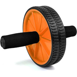 Колесо для пресу OcioDual з ручкою, тренажер для дому, AB Wheel (Помаранчевий)