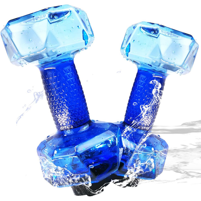 Вага для плавання Fstcrt, PE-вага для басейну, обладнання для аквааеробіки з неслизькою ручкою, для плавання, фітнесу у воді, акватерапії, блакитна