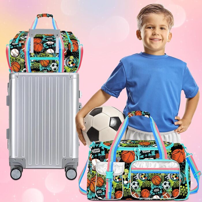 Дитяча спортивна сумка-рюкзак для плавання та танців з відділенням для взуття та мокрих речей, яскравий дизайн, модель Color 01