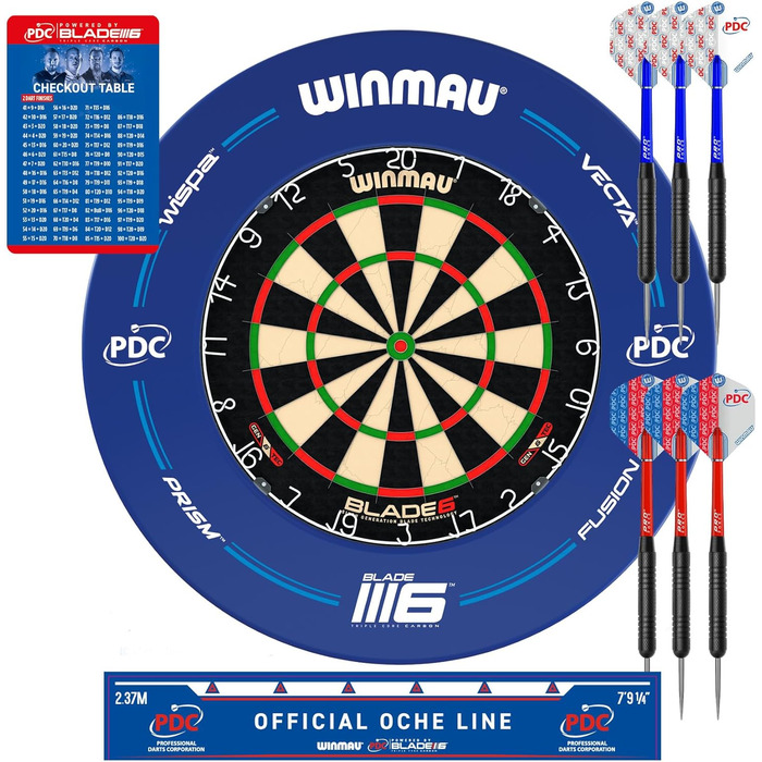 Дротиковий щит WINMAU Blade 6 професійний, сизаль, офіційна турнірна дошка PDC