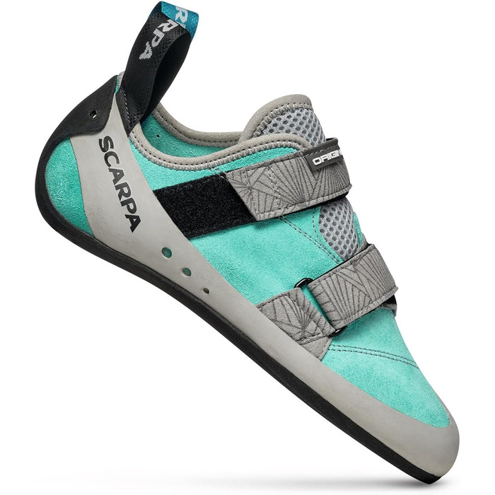 Кріпи для скелелазіння Scarpa Origin для жінок, боулдерингові (40.5 EU, Maldive Light Gray Ffxw)