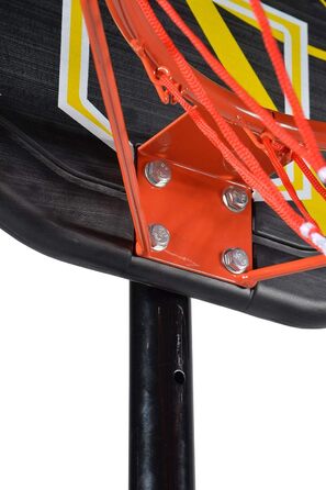 Захисний обруч для баскетбольного кільця BUMBER E-Giant Miami, сірий/чорний, унісекс, дитячий