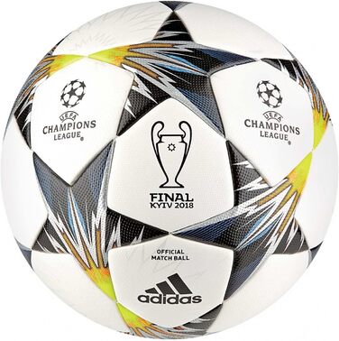 Футбольний м'яч adidas Finale Kiev OMB, розмір 5, біло-чорний
