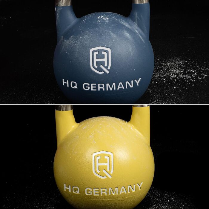 Гиря HQ Germany Competition 8-36 кг, набір, неіржавна сталь, ергономічна ручка, порошкове покриття, ±200 г допуск