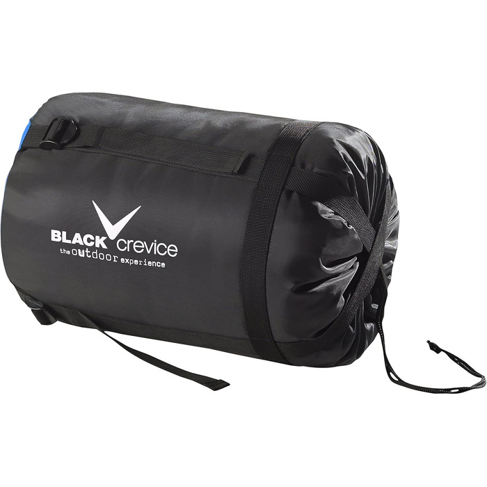 Сплячий мішок Black Crevice Alaska 250 I - для кемпінгу та активного відпочинку. Атмосвітний, водонепроникний, довжиною 215 см, синій.