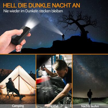 Велофара ITSHINY USB - комплект переднього та заднього світла, водонепроникний, з алюмінію, LED, StVZO, чорний