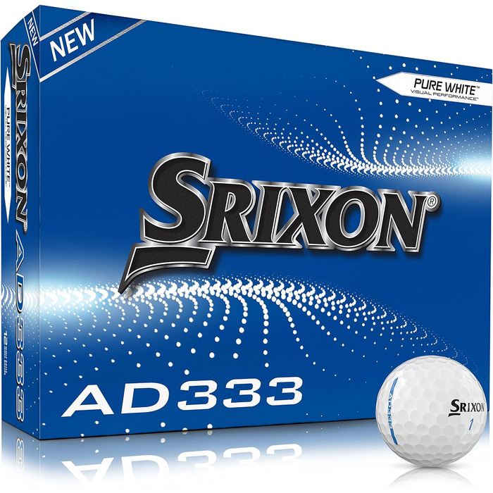Гольф-м'ячі Srixon AD333 для чоловіків, білі, 12 шт.