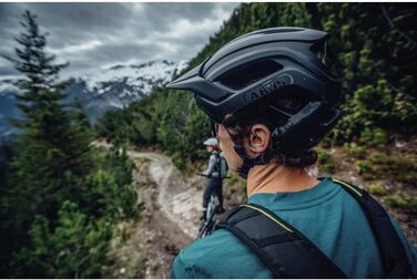 Велошолом ABUS Cliffhanger для MTB, великі вентиляційні отвори, система TriVider, для чоловіків і жінок, розмір L (57-61 см), сірий (chalk grey), для екстремальних трас