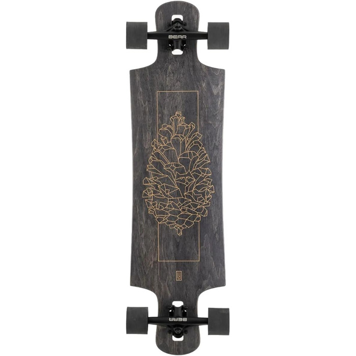 Лонгборд Landyachtz Drop Hammer, повний комплект, 36.5'', Чорна шишка