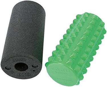 Масажний ролик для фасції TOGU Blackroll Actiroll Rumble M, зелений, набір