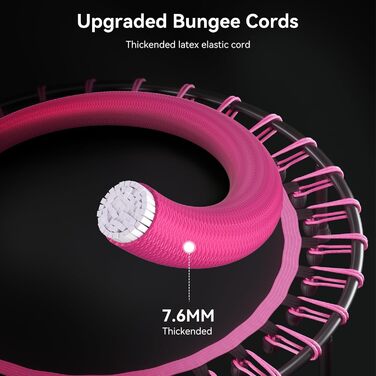 Міні-батут для дорослих 101,6 см, без поручнів, рожевий. Ідеальний для фітнесу вдома та на вулиці