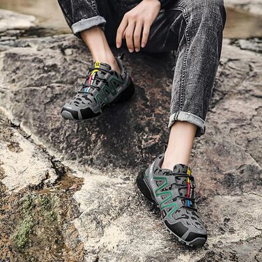 Ортопедичні трекінгові черевики для туризму Terragrip Speed 3 - унісекс, нескользячі, водонепроникні, армійного кольору (46 EU)