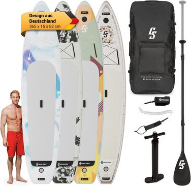 Надувна SUP-дошка Capital Sports Metaverse All Rounder 365, комплект для дорослих і дітей з веслом, насосом і сумкою для транспортування