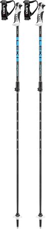 Дитячі лижні палиці LEKI Drifter Vario S, 90-120 см, чорні-блакитні-антрацит