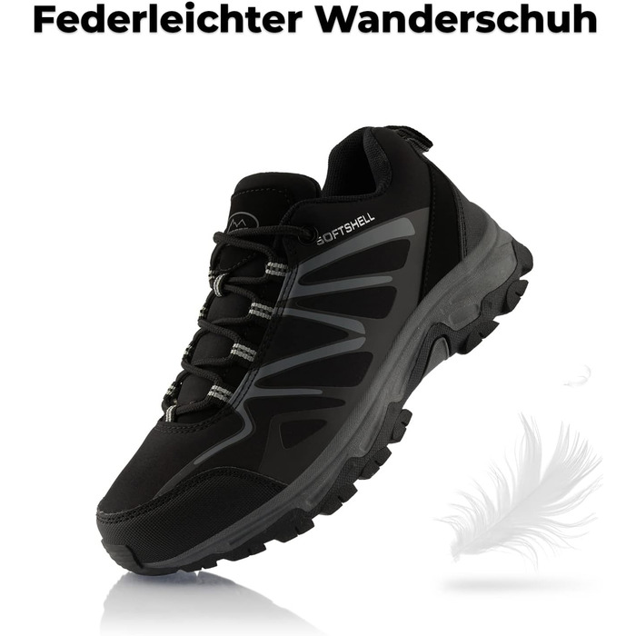 Трекінгові черевики для жінок та чоловіків, дихаючі, чорно-зелені, 36 EU, чорно-сірі