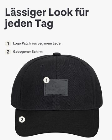 Кепка-снэпбек Johnny Urban Dean унісекс, регульована база-кепка, чорна (один розмір)