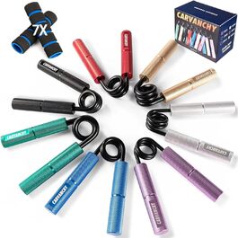 Набір для тренування хватки Griffkrafttrainer: 7 шт., 6-22,7 кг, для рук, зап'ястя, металеві, антиковзаючі, різні кольори