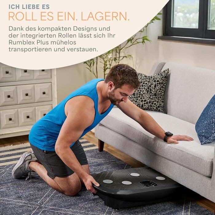 Вібраційна платформа Lifepro Vibrationsplatte – 4D віброплатформа електрична для всього тіла, чорна