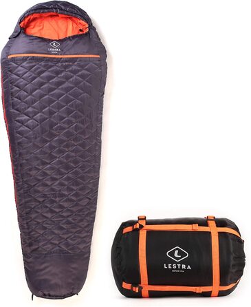 Спальник Lestra Outdoor Mount Everest 210 - всесезонний, комфорт -5°C, темно-сірий, 210x80 см, 1.7 кг
