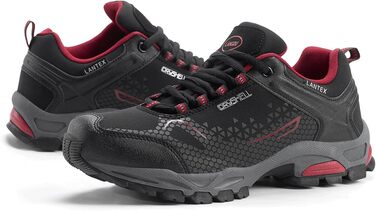 Водонепроникні трекінгові черевики для жінок та чоловіків. Легкі пішохідні черевики, дихаючі, розміри 38-46 EU, 44 EU, чорний, червоний