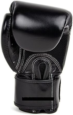 Боксерські рукавички Fairtex BGV1 дихаючі, шкіряні, чорні, 10oz – для боксу, ММА, кікбоксингу та Муай Тай