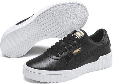 Жіночі кросівки PUMA Cali (37 EU, колір Puma Black Gold) — стильні шкіряні кеди