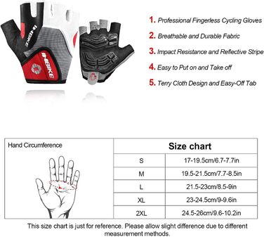 Велосипедні рукавички Inbike напівпальцеві з гелевою амортизацією, дихаючі, неслизькі, для гірського велосипеда, чоловічі/жіночі, літні, MTB, червоні, розмір M