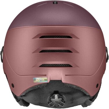 Гірськолижний шолом uvex Wanted Visor для жінок і чоловіків, антик рожевий матовий, розмір 54-58 см, з візором, міцний