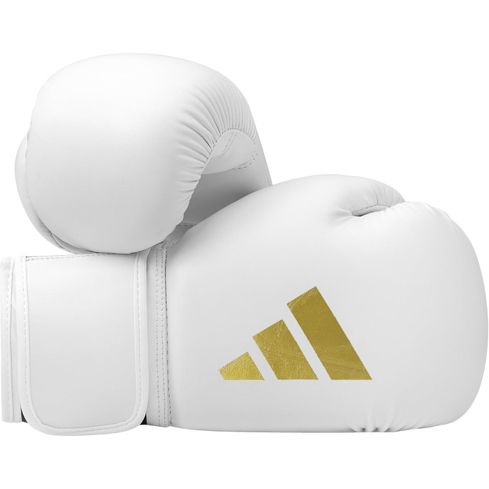 Боксерські рукавички Adidas Speed 50, 10 oz, білі/золоті, для дорослих